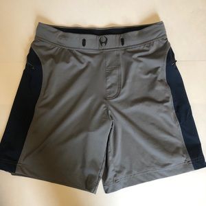 Hylete Men’s gray and Navy Blue Long Medium Shorts